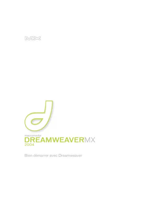 Dreamweaver MX 2004 - Maîtriser la création web