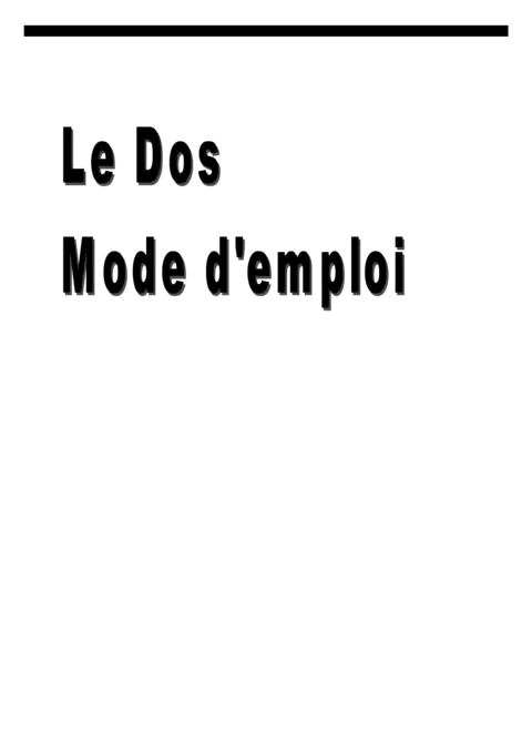 Dos - Prévenir et soulager les douleurs efficacement