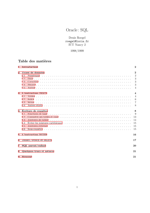 Oracle SQL - Maîtriser les requêtes et bases de données