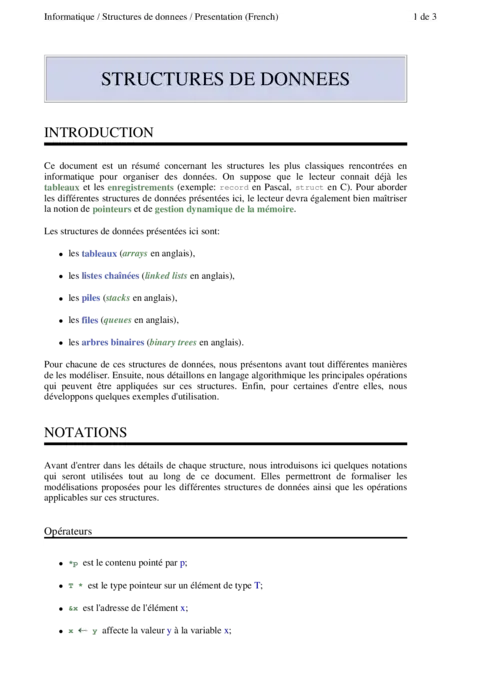 Structures de données - Maîtriser les bases algorithmiques