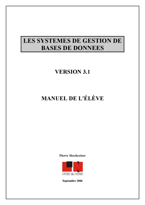 Systèmes de gestion de base de données - Maîtriser les fondamentaux