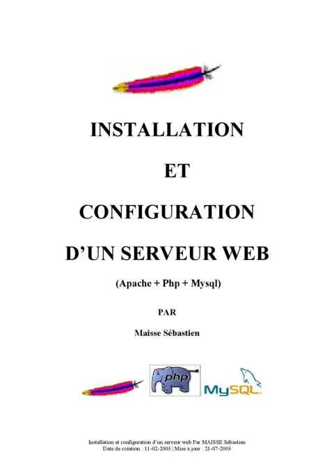 Installation serveur web - Maîtriser la configuration Apache/Nginx