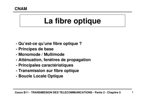 Fibre optique - Maîtriser les fondamentaux et applications
