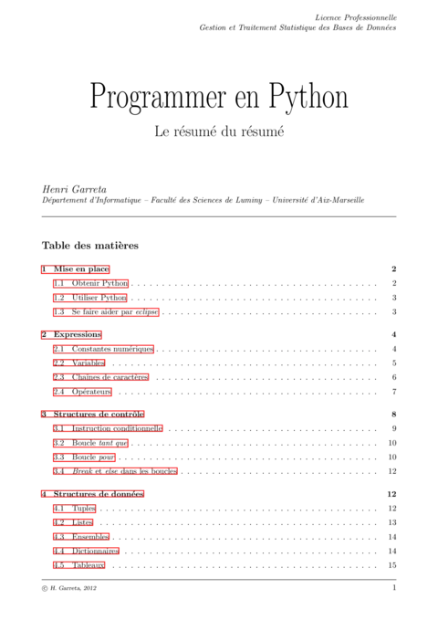 Programmer en Python - Maîtriser les bases du langage