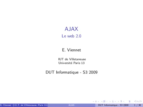 Ajax - Maîtriser le web dynamique 2.0