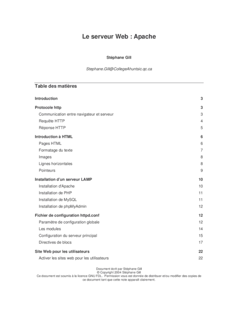 Apache - Maîtriser un serveur web performant