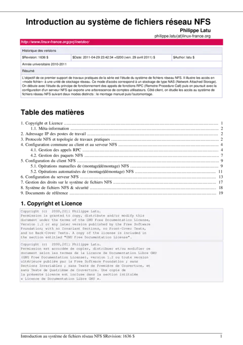 NFS - Maîtriser les systèmes de fichiers réseau