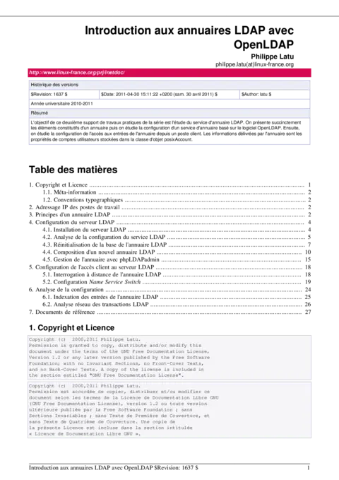 OpenLDAP - Maîtriser les annuaires LDAP
