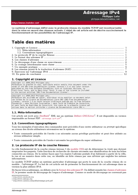 Adressage IPv4 - Maîtriser les bases des réseaux IP