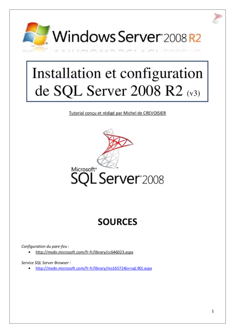 Installation de SQL Server 2008 - Guide pas à pas