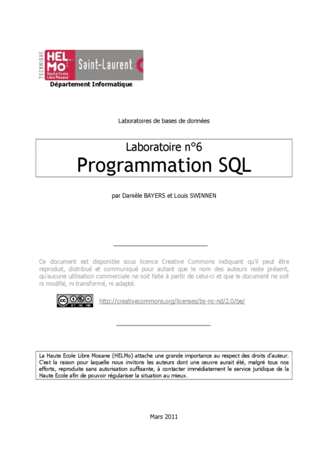 Programmation SQL - Maîtriser les bases de données