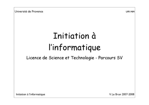 Initiation à l'informatique - Découvrir les bases du numérique