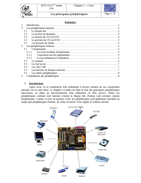 Périphériques - Découvrir les principaux équipements informatiques