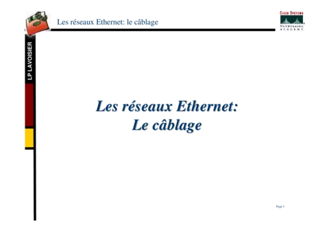 Réseaux Ethernet - Maîtriser le câblage professionnel