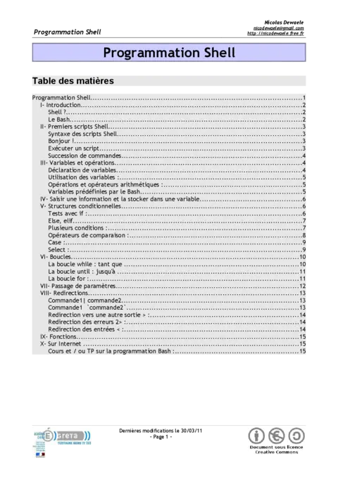 Programmation Shell Linux - Maîtriser les scripts Bash