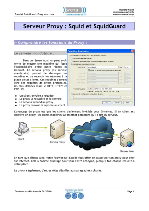 Squid : Installation et configuration d'un proxy sous Linux