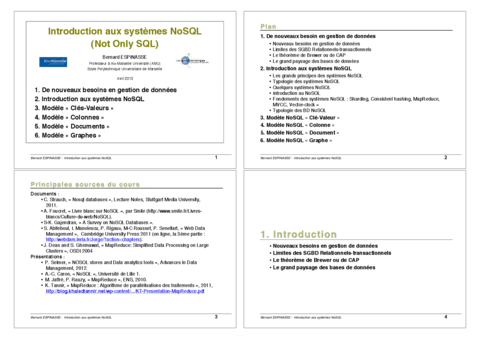 Introduction aux systèmes NoSQL - Bases et avantages