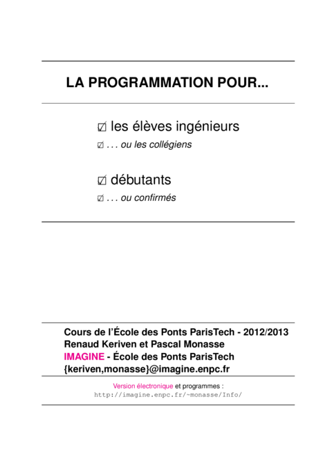 Programmation pour tous - Apprendre à coder facilement