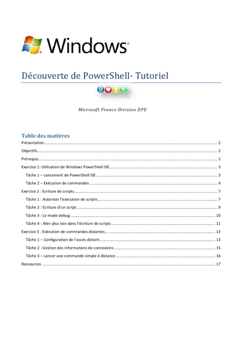 Découverte de PowerShell - Tutoriel pour débutants