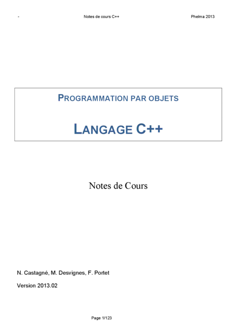 Programmation C++ - Maîtriser la POO en C++