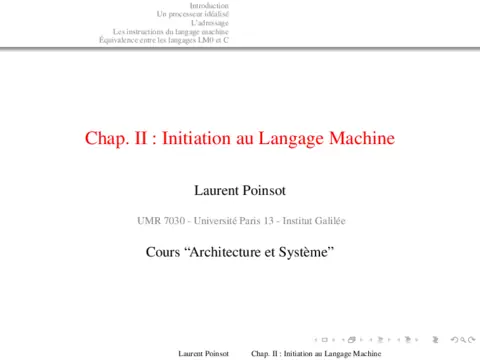 Initiation au Langage Machine - Découvrir les bases