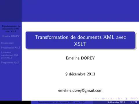 Transformation XML avec XSLT - Maîtriser les conversions de données