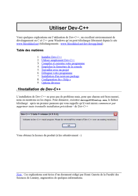Dev-C++ - Apprendre à programmer en C++ efficacement