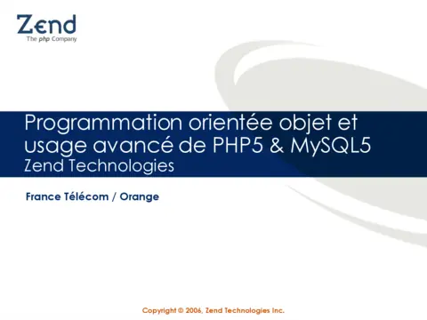 PHP5 & MySQL5 avancé - Maîtriser les techniques expertes