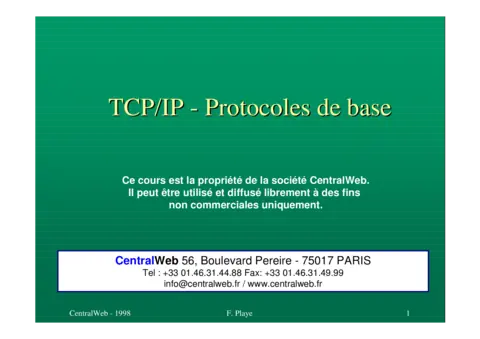 TCP/IP - Comprendre les protocoles de base