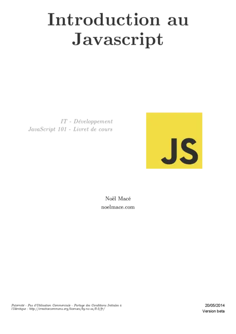 JavaScript - Découvrir les bases de la programmation