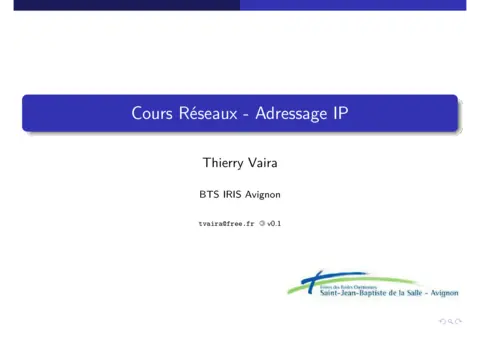 Réseaux et Adressage IP - Maîtriser les bases des réseaux IP