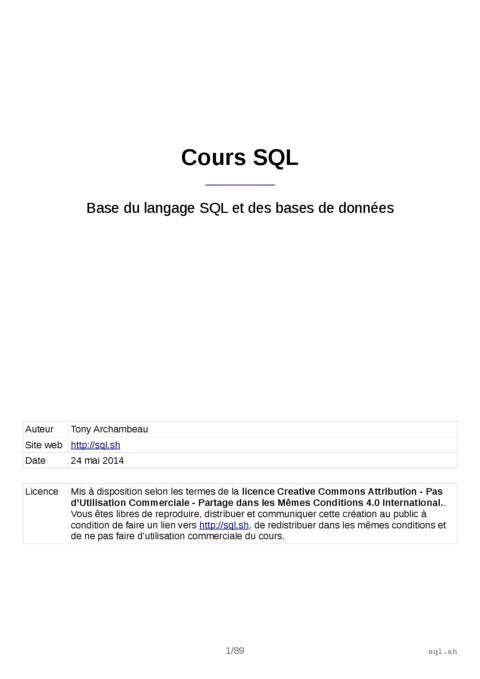 SQL et bases de données - Maîtriser les fondamentaux