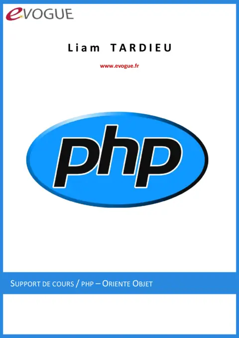 PHP Orienté Objet - Maîtriser la programmation objet en PHP