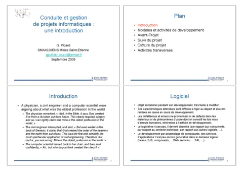 Conduite de projets informatiques - Maîtriser la gestion efficace