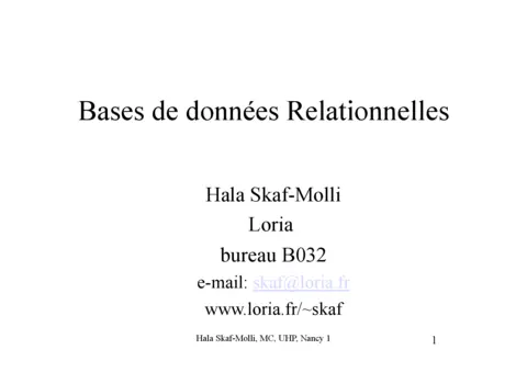 Bases de données Relationnelles - Maîtriser les fondamentaux