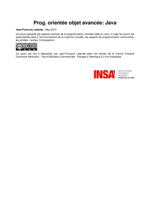 Programmation orientée objet avancée - Maîtriser Java
