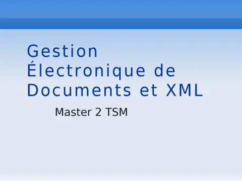 Introduction XML - Maîtriser les bases du langage