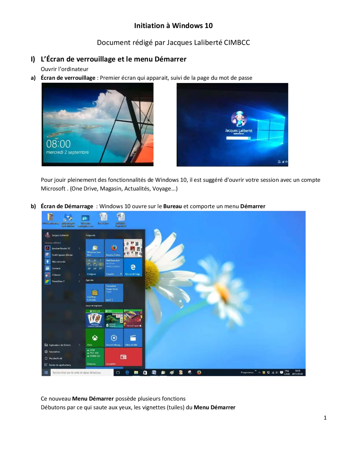 Windows 10 - Découverte des Fonctions de Base