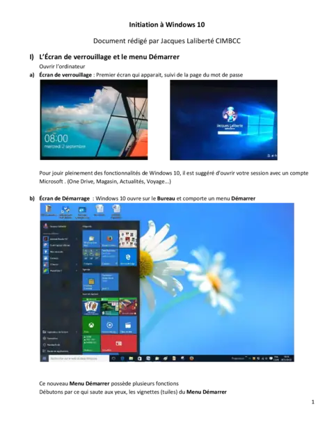 Windows 10 - Découverte des Fonctions de Base