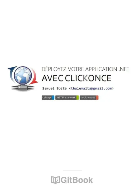 Déploiement .NET - Publier avec ClickOnce