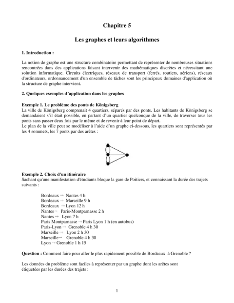 Graphes et algorithmes - Maîtriser les concepts clés
