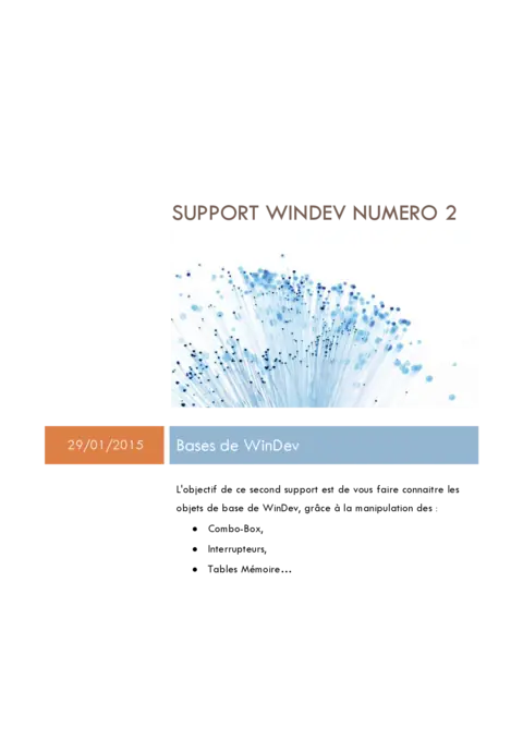 WinDev - Bases pour bien débuter en développement