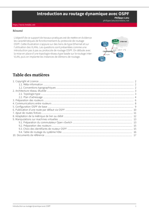 OSPF - Maîtriser le routage dynamique en réseau