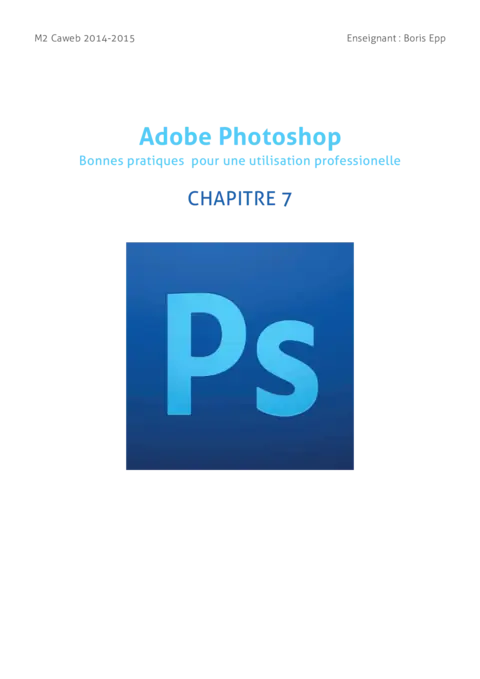 Adobe Photoshop - Maîtriser les scripts