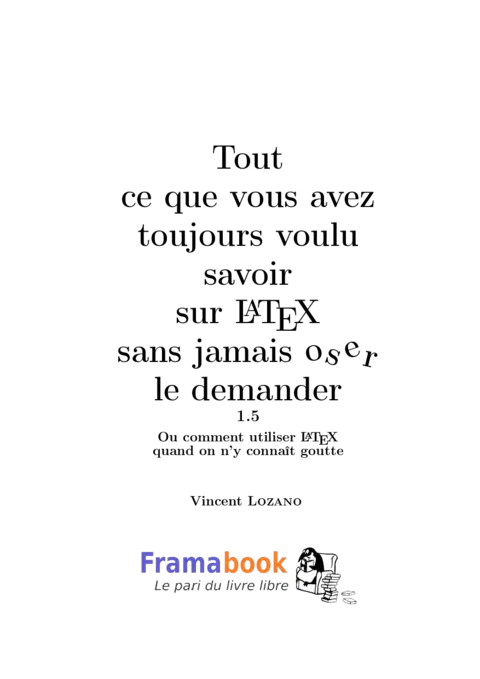 LaTeX - Maîtriser les bases et techniques avancées