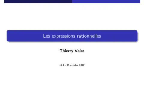 Expressions rationnelles - Maîtriser les regex efficacement