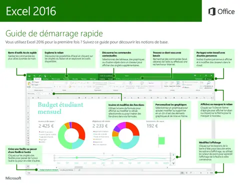 Excel 2016 - Guide de démarrage rapide pour débutants