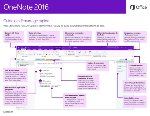 OneNote 2016 - Guide de démarrage rapide