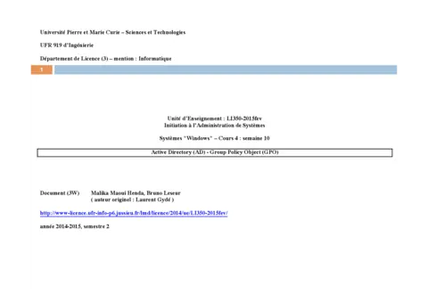 Active Directory - Maîtriser les GPO