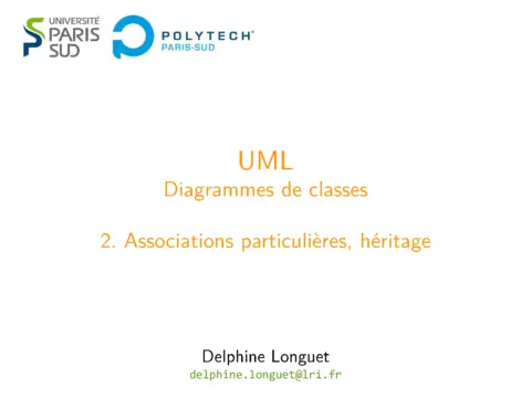 UML - Associations particulières et héritage
